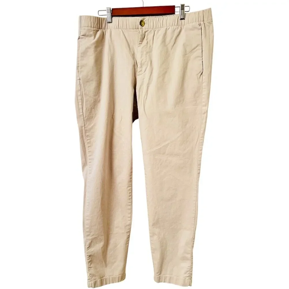 Denim & Flower Ricky Singh Slim Fit Chino Pants Khaki Men's XL Stretch